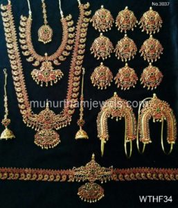 Wedding Jewellery Sets for Rent WTHF34